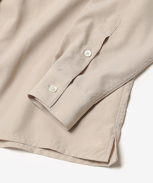 MR.OLIVE / T/R POWDER CLOTH / SQUEARE CUT REGULAR COLLAR SHIRTミスターオリーブ/T/C パウダークロス / スクエアカット レギュラーカラーシャツ